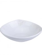Karaca Fine Bone New Damla Ensemble de dîner carré 60 pièces pour 12 personnes