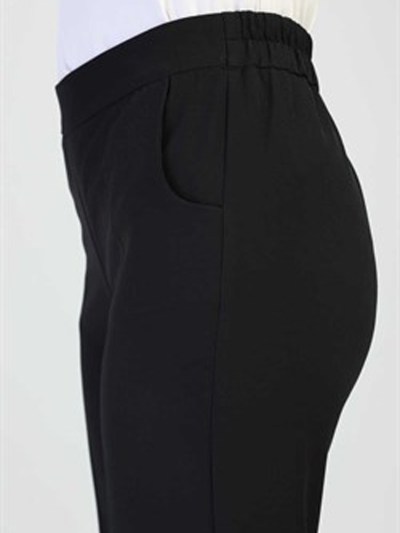  Pantalon poche simple -Noir 