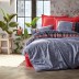 Ensemble housse de couette 2 personnes Cotton Box Folk Art Bleu marine