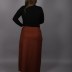 Jupe simple Uzunlar - marron