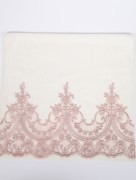 Serviette à motif rose