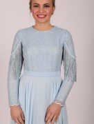 Robe longue originale Garize - bleu