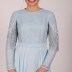 Robe longue originale Garize - bleu