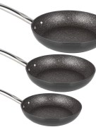 Ensemble de 3 poêles granit Michelino 