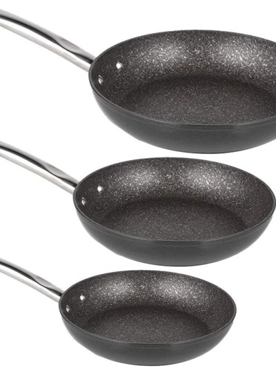 Ensemble de 3 poêles granit Michelino 