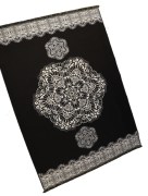 Tapis 180x280cm Rixos lavable antidérapant noir  DY-0077