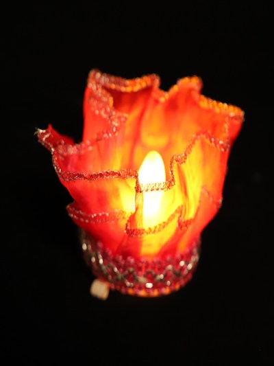Lot de 12 Bougies LED Rouge