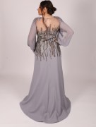 Robe à strass chic - gris