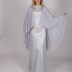Robe longue cape Loreen -  bleu clair