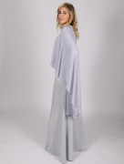 Robe longue cape Loreen -  bleu clair
