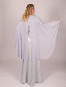 Robe longue cape Loreen -  bleu clair
