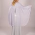 Robe longue cape Loreen -  bleu clair