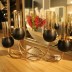 Chandelier pour 4 bougies Schäfer - doré/noir