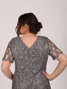 Robe courte à strass Dans - gris