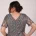 Robe courte à strass Dans - gris