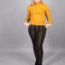 Pantalon chic à rayure - multicolore