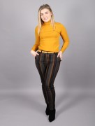 Pantalon chic à rayure - multicolore