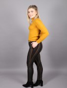 Pantalon chic à rayure - multicolore