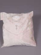 Rangement de trousseau velours - Beige 