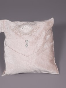Rangement de trousseau velours - Beige 