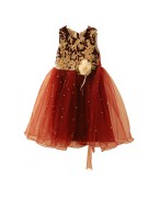 Robe de soirée à paillettes sequins magique White angel - bordeaux