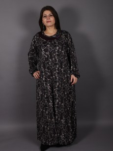 Robe longue à manches Hesna - violet 