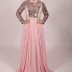 Robe longue à perle - rose