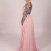 Robe longue à perle - rose