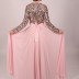 Robe longue à perle - rose