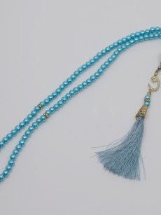 Tasbih à perles 99 pièces - bleu  