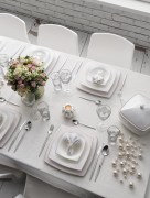 Karaca Fine Pearl Pery Masali 86 pièces Ensemble de dîner İnci 12 personnes