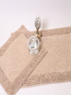 Tapis de bain Ipekce yedi tepe 2 pièces - marron