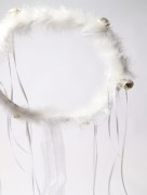 Tambourin à dentelle - blanc