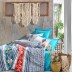 Ensemble de housse de couette 1 personne ethnique Cotton Box Marika lacivert