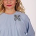 Robe longue glamour Garize - bleu