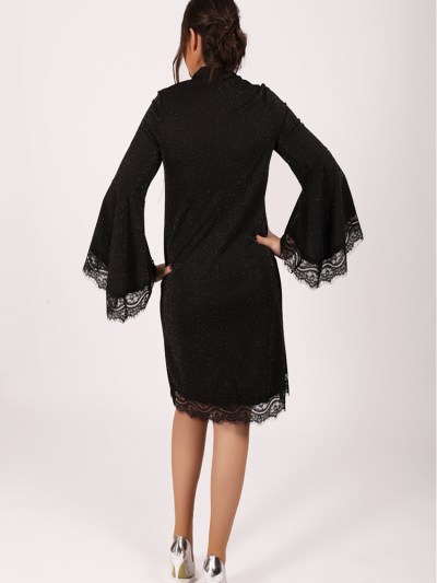 Robe courte glamour à paillette Actuel - noir