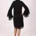 Robe courte glamour à paillette Actuel - noir