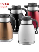 Pichet à vide en acier inoxydable Michelino série andorra 1.5L / rouge 