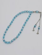 Tasbih - Perles de prière à motif 33 pièces - bleu ( perles grand ) 