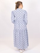 Robe longue à motif - bleu 