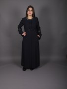 Abaya évasé Uzunlar - noir