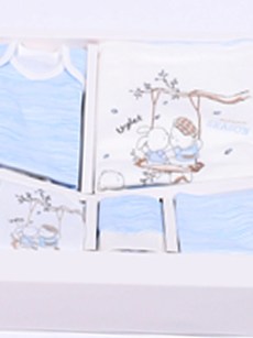 Leylek coffret bébé cadeau 10 pièces garçon - bleu