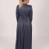 Robe longue à perle Garize - bleu