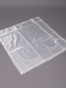Rangement trousseau organza fleur - écru