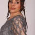 Robe courte à strass Dans - gris