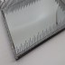 Plateau miroir teinté en métal argenté rectangle Hoffmanns