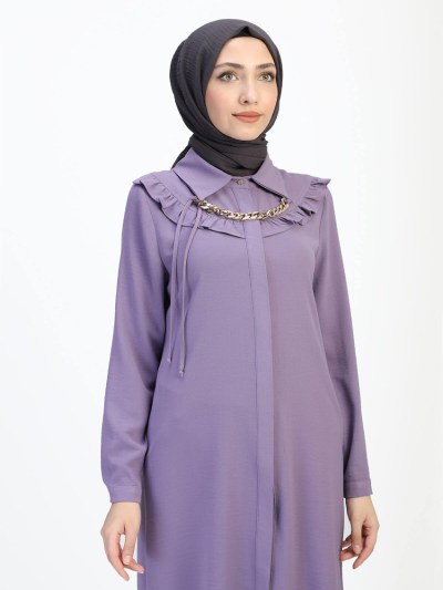 Tunique à volant 1546 - violet