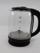 Bouilloire en verre plastique 1.8L Almina noir