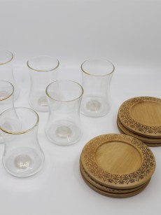 Verres à thé en bambou