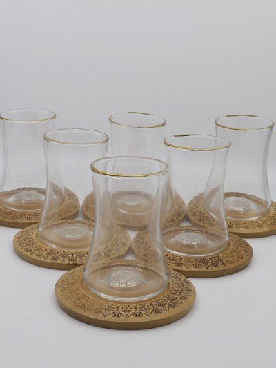 Verres à thé en bambou